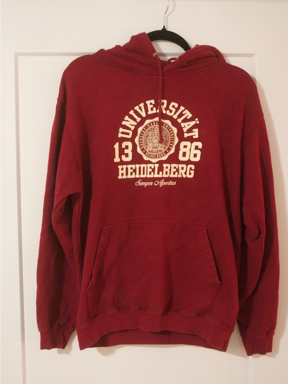Maroon University Pullover Hoodie
